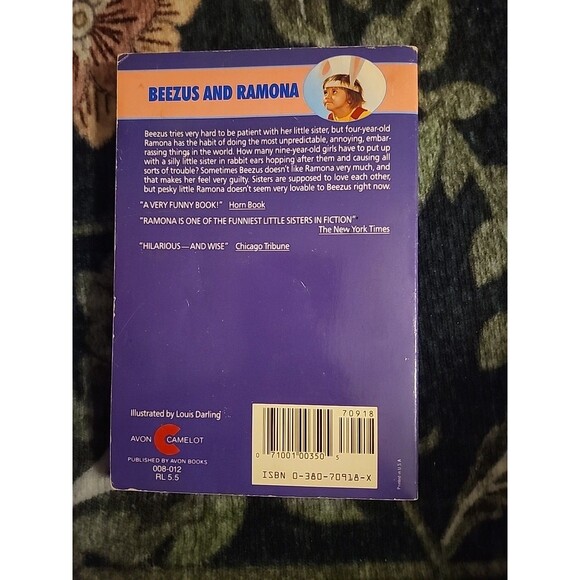 Beezus and Ramona by Beverly Cleary 1990, Trade Paperback Classic Children's Lit - Picture 4 of 10